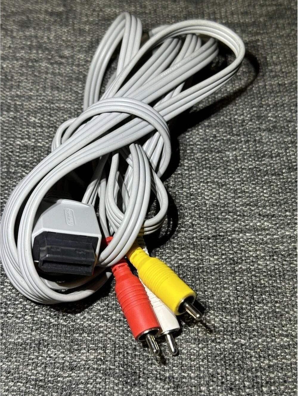 Genuine Nintendo Wii A/V AV RCA Audio Video Composite Cable Cord - OEM
